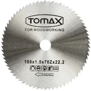 TOMAX AĞAÇ DAİRE TEST.ELMASSIZ 115x1.2x80Zx22.2